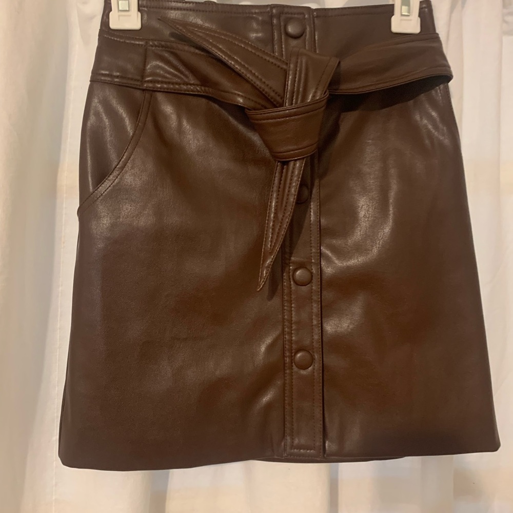 Urban Outfitters Faux Leather Mini Skirt